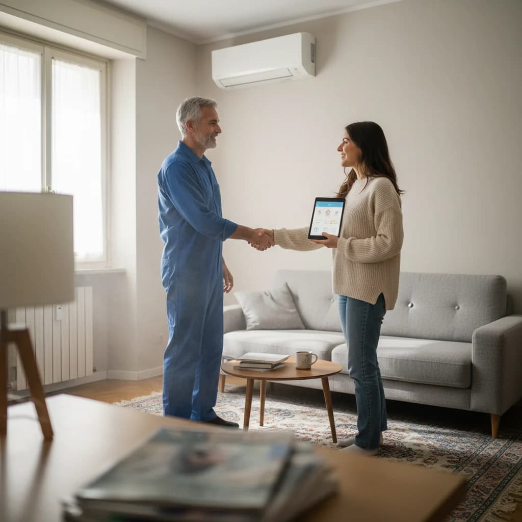 Cliente soddisfatto dopo installazione condizionatore Milano